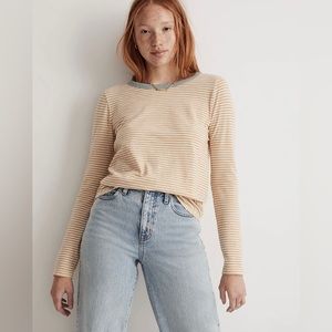 Madewell Whisper Cotton Striped Long Sleeve
